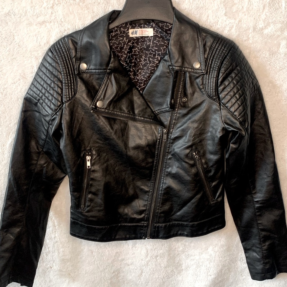 H&M Girl’s Faux Leather MotoJacket 13-14Y